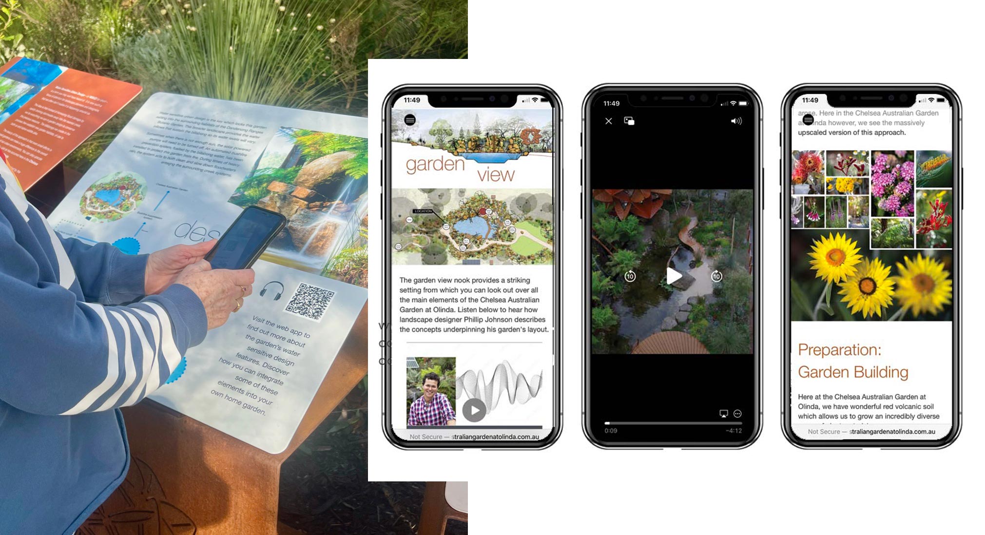 nature tourism interpretive signage-chelsea garden web app