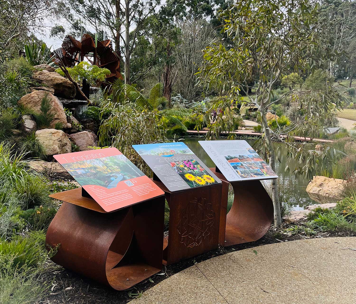 nature tourism interpretive signage-chelsea-australian-garden
